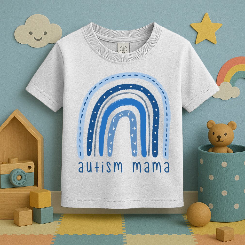 Autism Mama Rainbow Awareness Toddler T-Shirt