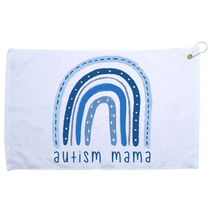 Autism Mama Rainbow Awareness Grommeted Golf Towel