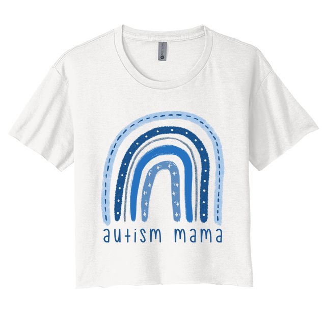 Autism Mama Rainbow Awareness Crop Top