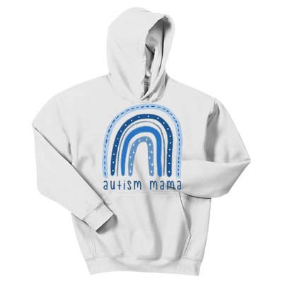 Autism Mama Rainbow Awareness Kids Hoodie