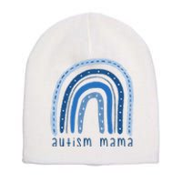 Autism Mama Rainbow Awareness Short Acrylic Beanie