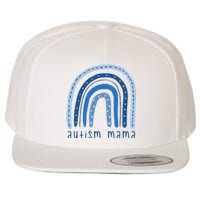 Autism Mama Rainbow Awareness Wool Snapback Cap