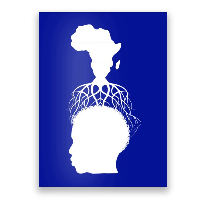 Africa Map Roots Afro African Continent Pride Funny Gift Poster