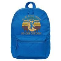 All My Rowdy Friends Are Comin' Over Tonight Retro Boots Hat 16 in Basic Backpack