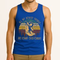 All My Rowdy Friends Are Comin' Over Tonight Retro Boots Hat Tank Top