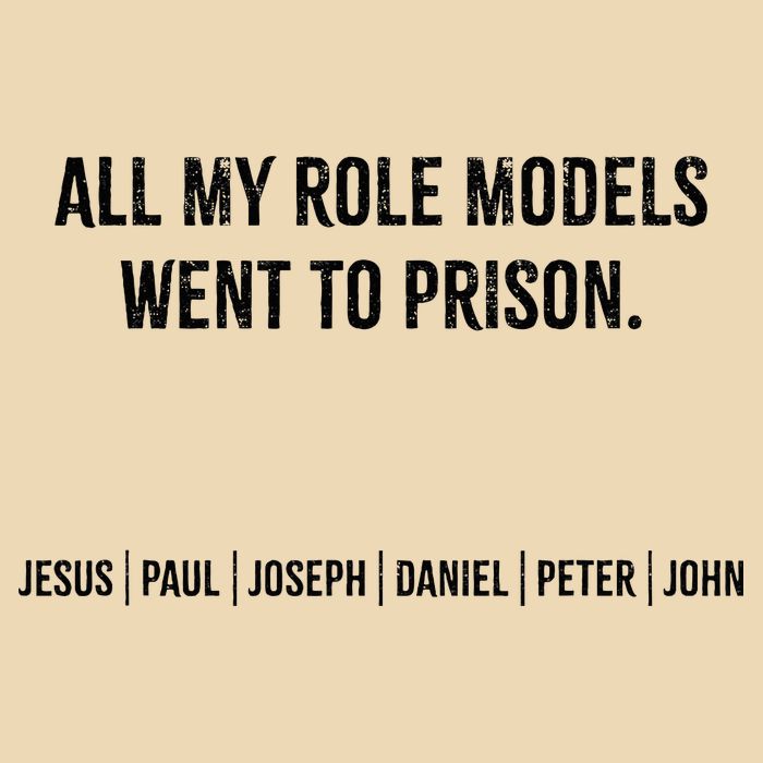 All My Role Models Went To Prison Jesus Paul Joseph Drawstring Bag