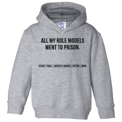 All My Role Models Went To Prison Jesus Paul Joseph Toddler Hoodie
