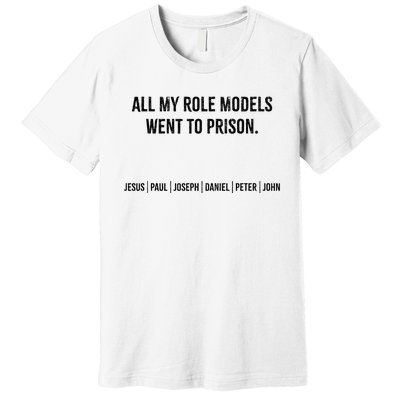 All My Role Models Went To Prison Jesus Paul Joseph Premium T-Shirt