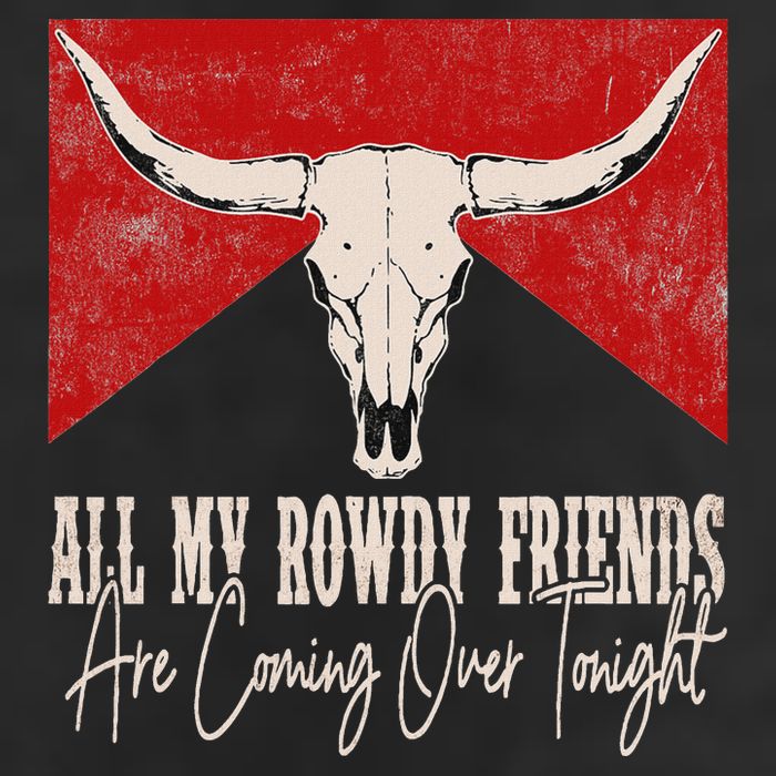 All My Rowdy Friends Are Coming Over Tonight West Mountains Adult Drive Performance Visor