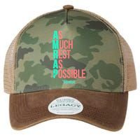 As Much Rest As Possible AMRAP Funny FIT2SERVE Legacy Tie Dye Trucker Hat
