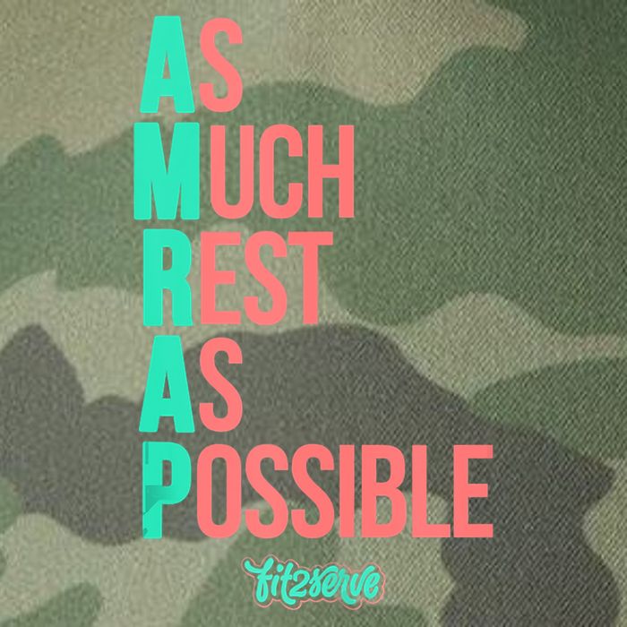 As Much Rest As Possible AMRAP Funny FIT2SERVE Legacy Tie Dye Trucker Hat