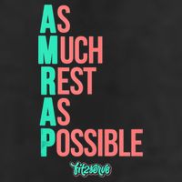 As Much Rest As Possible AMRAP Funny FIT2SERVE Cool Comfort Performance Bucket Hat