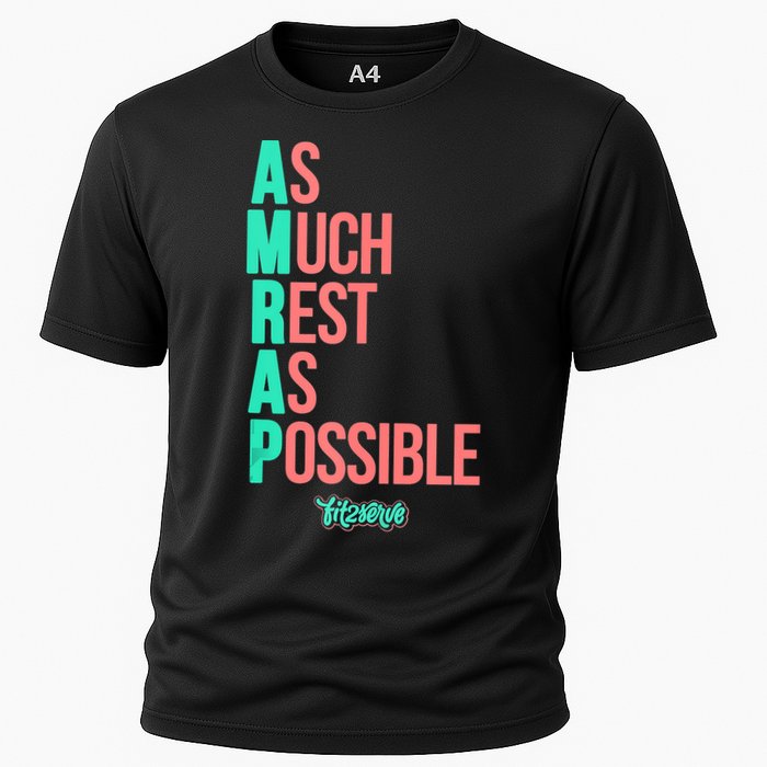 As Much Rest As Possible AMRAP Funny FIT2SERVE Performance Shirt