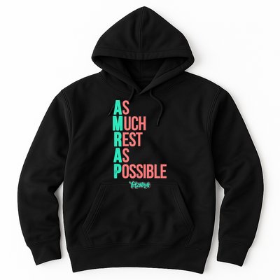 As Much Rest As Possible AMRAP Funny FIT2SERVE Hoodie