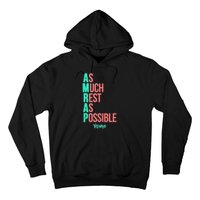 As Much Rest As Possible AMRAP Funny FIT2SERVE Hoodie