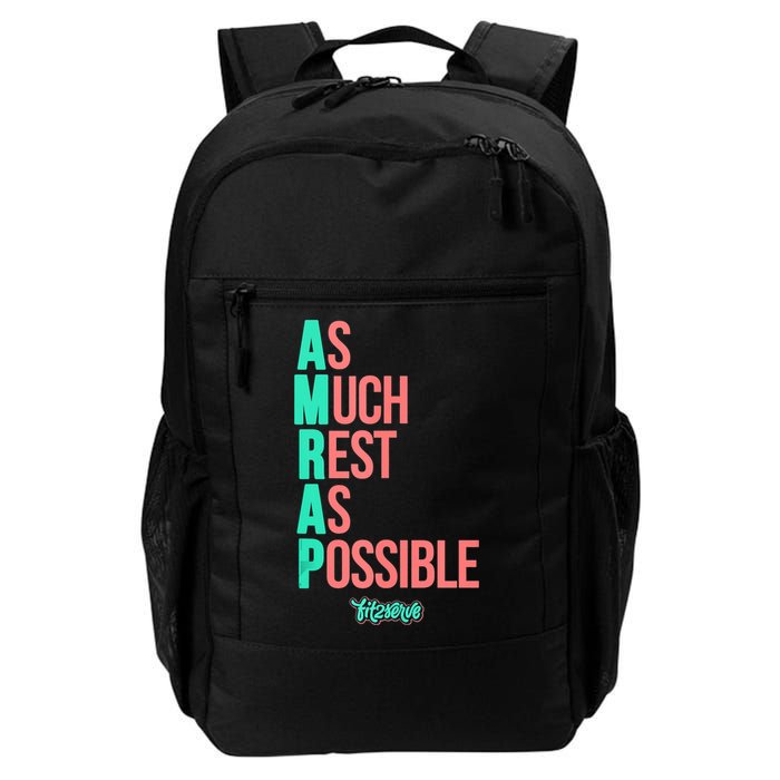 As Much Rest As Possible AMRAP Funny FIT2SERVE Backpack