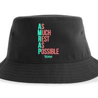 As Much Rest As Possible AMRAP Funny FIT2SERVE Sustainable Bucket Hat