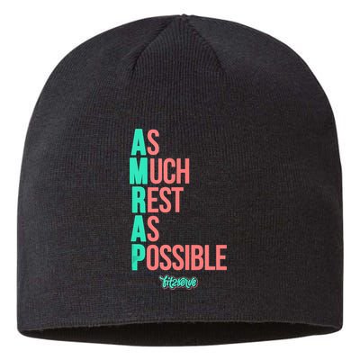 As Much Rest As Possible AMRAP Funny FIT2SERVE Sustainable Beanie