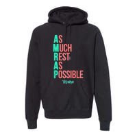 As Much Rest As Possible AMRAP Funny FIT2SERVE Premium Hoodie