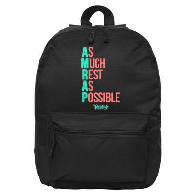As Much Rest As Possible AMRAP Funny FIT2SERVE 16 in Basic Backpack