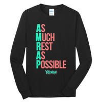 As Much Rest As Possible AMRAP Funny FIT2SERVE Tall Long Sleeve T-Shirt