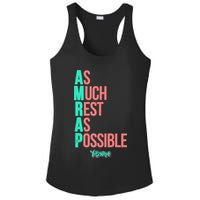 As Much Rest As Possible AMRAP Funny FIT2SERVE Ladies PosiCharge Competitor Racerback Tank