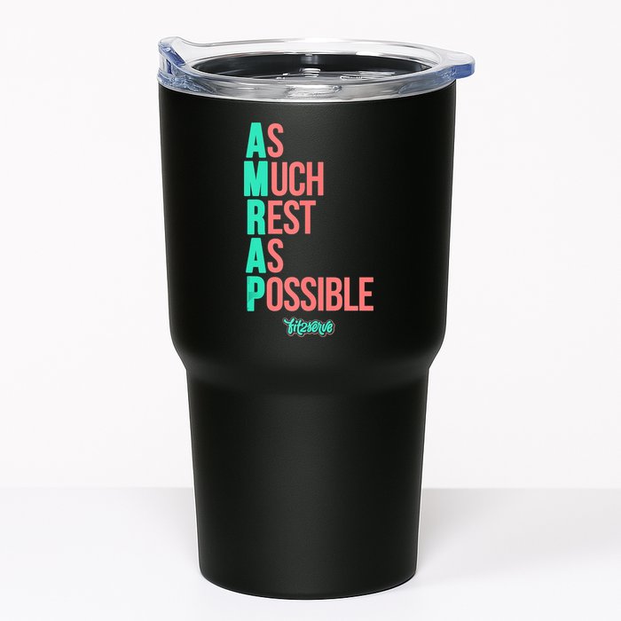 As Much Rest As Possible AMRAP Funny FIT2SERVE Tumbler