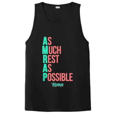 As Much Rest As Possible AMRAP Funny FIT2SERVE PosiCharge Competitor Tank