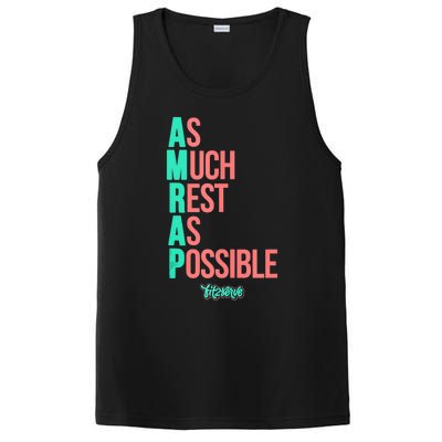 As Much Rest As Possible AMRAP Funny FIT2SERVE PosiCharge Competitor Tank