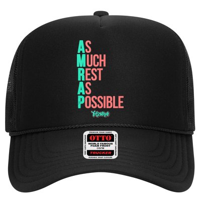 As Much Rest As Possible AMRAP Funny FIT2SERVE Trucker Hat