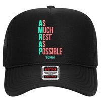 As Much Rest As Possible AMRAP Funny FIT2SERVE Trucker Hat