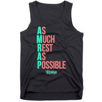 As Much Rest As Possible AMRAP Funny FIT2SERVE Tank Top