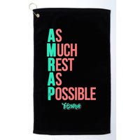 As Much Rest As Possible AMRAP Funny FIT2SERVE Golf Towel