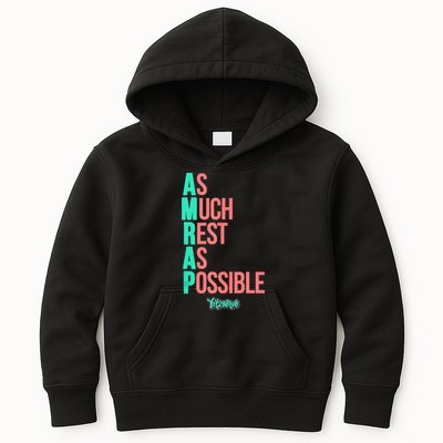 As Much Rest As Possible AMRAP Funny FIT2SERVE Kids Hoodie
