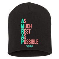 As Much Rest As Possible AMRAP Funny FIT2SERVE Short Acrylic Beanie