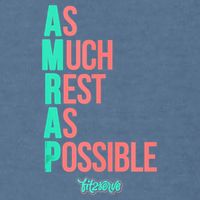 As Much Rest As Possible AMRAP Funny FIT2SERVE Garment-Dyed Sweatshirt
