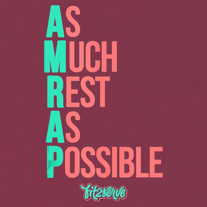 As Much Rest As Possible AMRAP Funny FIT2SERVE 16oz Travel Tumbler
