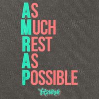 As Much Rest As Possible AMRAP Funny FIT2SERVE Cotton Canvas Backpack