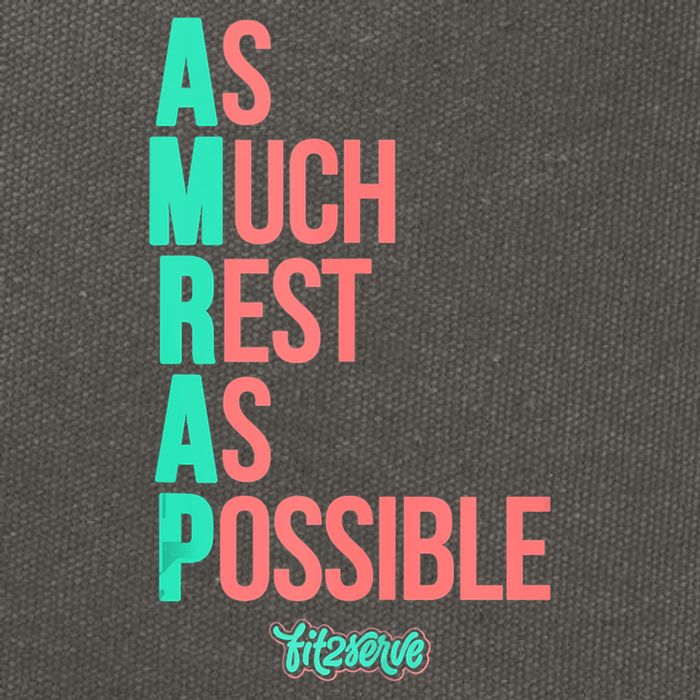 As Much Rest As Possible AMRAP Funny FIT2SERVE Cotton Canvas Backpack
