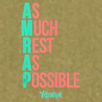 As Much Rest As Possible AMRAP Funny FIT2SERVE Garment-Dyed Women's Muscle Tee