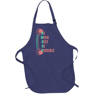 as much rest as possible amrap funny fit2serve Full-Length Apron With Pockets