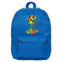 Awesome Melting Rubik Rubix Rubics Cube 16 in Basic Backpack