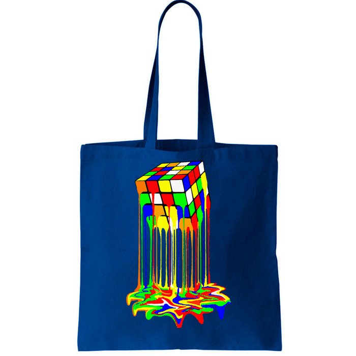 Awesome Melting Rubik Rubix Rubics Cube Tote Bag