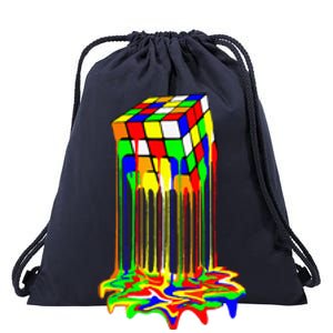 Awesome Melting Rubik Rubix Rubics Cube Drawstring Bag