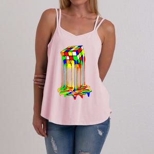 Awesome Melting Rubik Rubix Rubics Cube Women's Strappy Tank