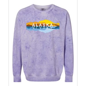 Alaska Mountain Reflections Denali Mountain Souvenir Colorblast Crewneck Sweatshirt