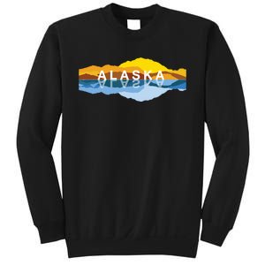 Alaska Mountain Reflections Denali Mountain Souvenir Sweatshirt