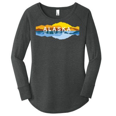 Alaska Mountain Reflections Denali Mountain Souvenir Women's Perfect Tri Tunic Long Sleeve Shirt