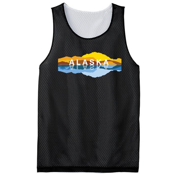 Alaska Mountain Reflections Denali Mountain Souvenir Mesh Reversible Basketball Jersey Tank