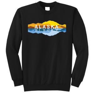 Alaska Mountain Reflections Denali Mountain Souvenir Tall Sweatshirt